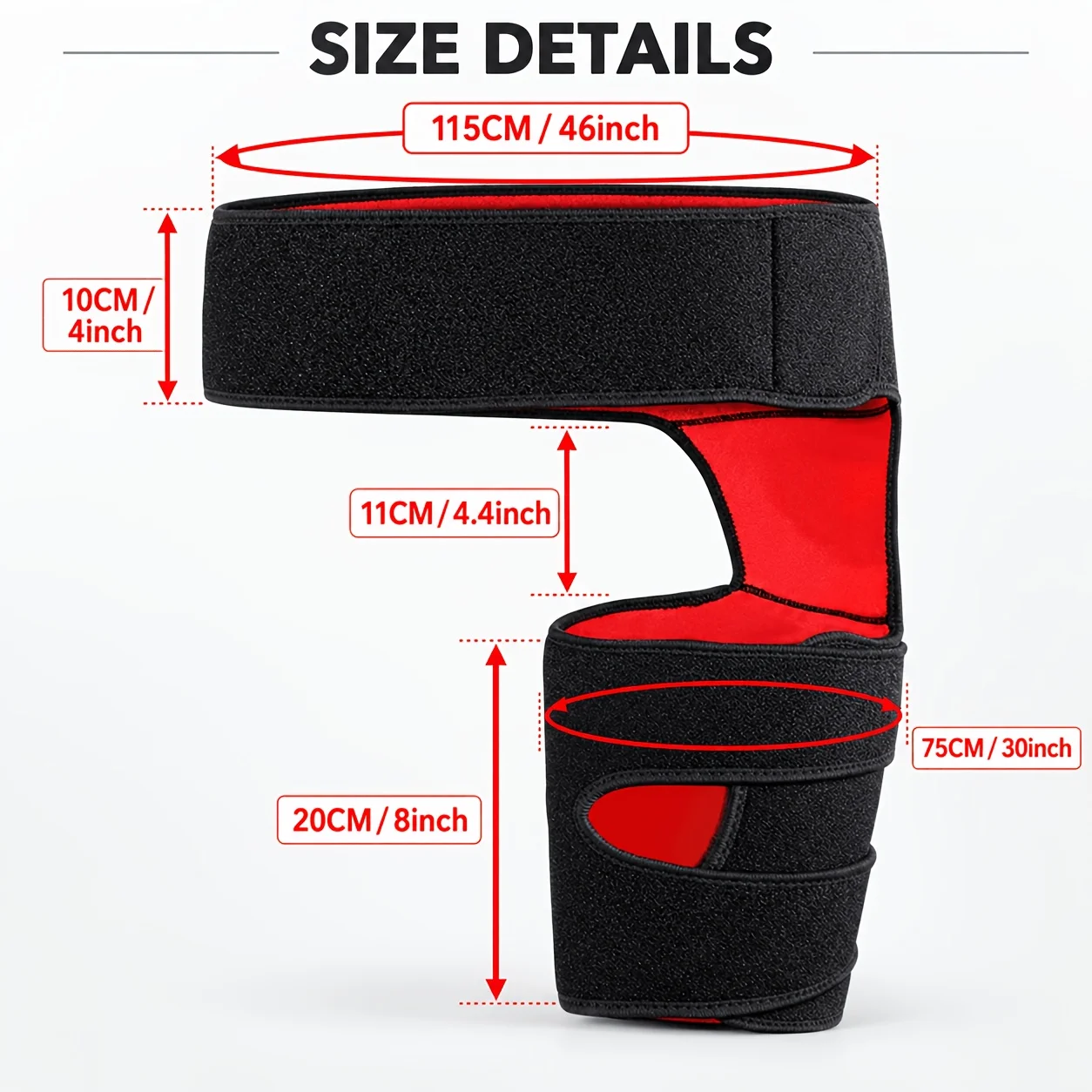 1 PCS Sciatica Nerve Pain Relief Thigh Compression Brace For Hip Joints Arthritis Groin Wrap Brace Protector Belt Legwarmers New
