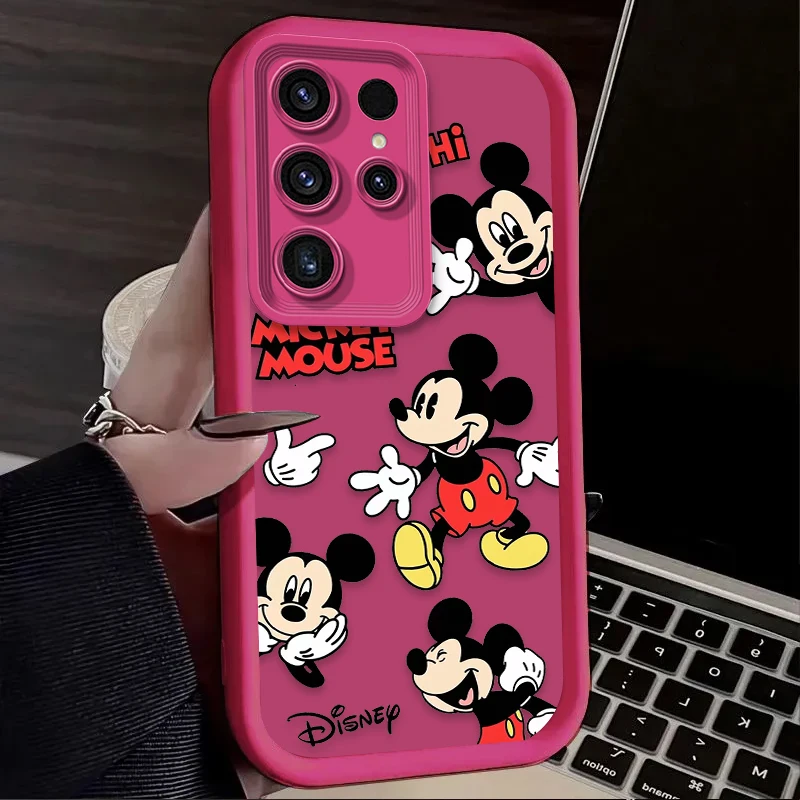 ديزني ميكي ميني حافظة ناعمة لهاتف سامسونج جالاكسي S24 S25 S23 Ultra S22 S21 Plus FE A36 A56 A26 A16 A06 A15 A25 A35 A55 5G غطاء