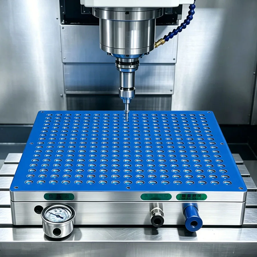 CNC vacuum suction cup industrial machining center CNC milling machine aluminum plate glass adsorption platform