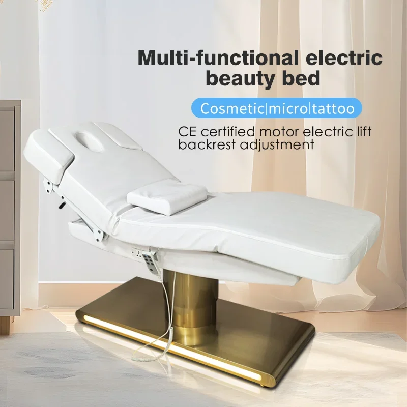 Keyunshi Professional Electric Facial Massage Bed with Memory Foam Padding and Silent Motor