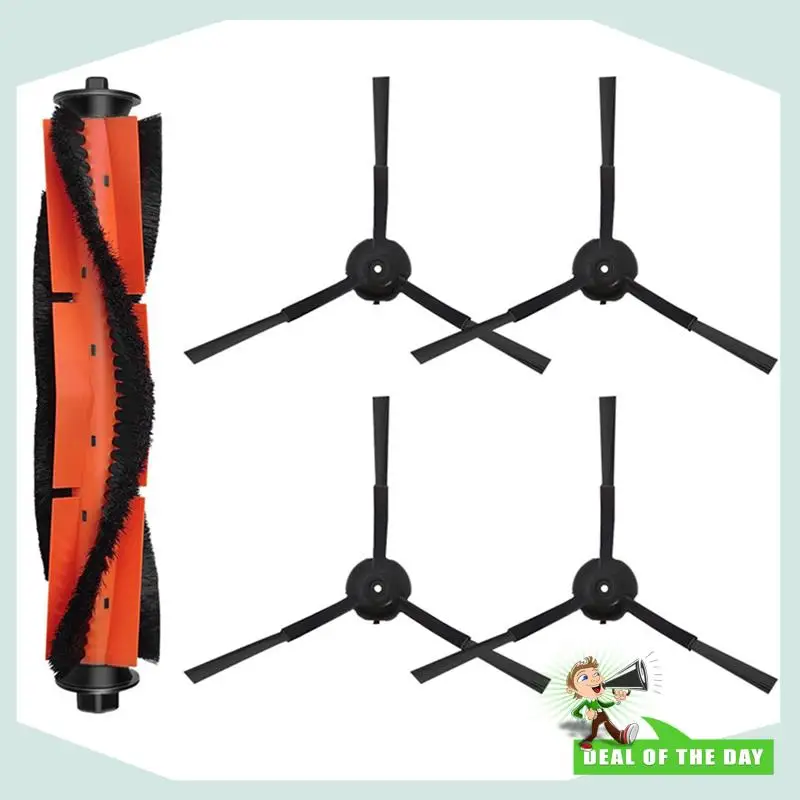 تسليم 24 ساعة متوافق مع Roidmi Eve Plus SDJ01RM فرشاة جانبية الأسطوانة الرئيسية استبدال قطع غيار المكنسة الكهربائية الروبوتية