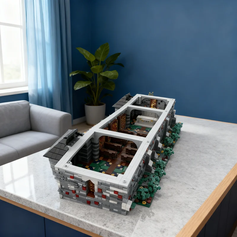 

6527pcs MOC Medieval Church Castle Model Building Blocks Creative DIY Gift Display Decor Assemble Premium Adult Kids Desk Home