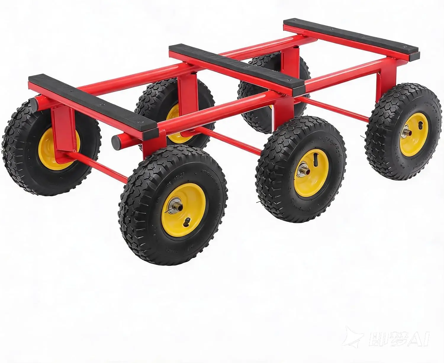 1200LBS 6-Wheel All-Terrain Dolly, Heavy Duty Furniture Dolly with 10