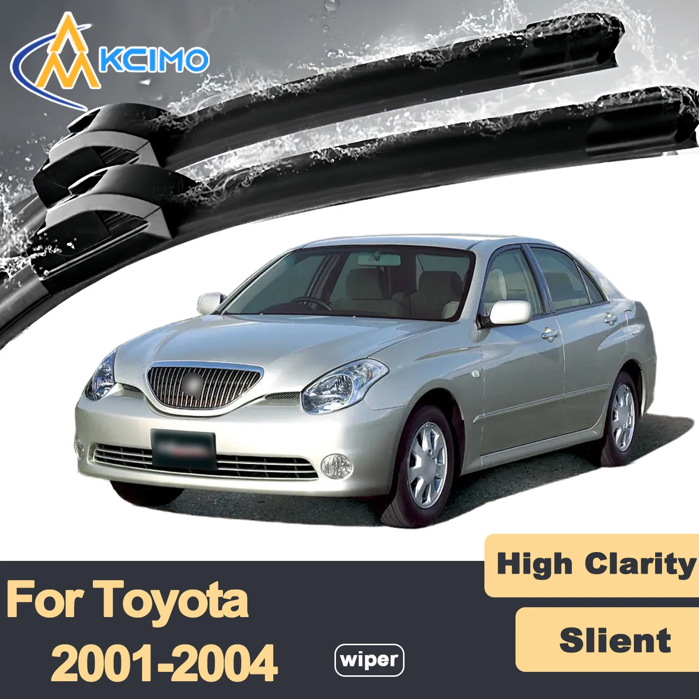 

Premium Rubber Durable Silent Windshield Wiper Blades 2pcs for Toyota Verossa X110 2001-2004 Front Wiper Blades Set