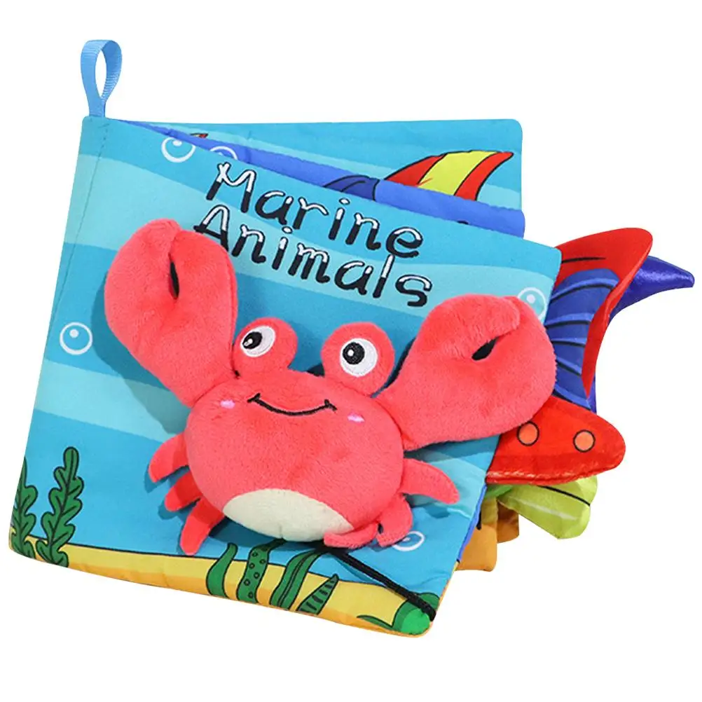 

Early Education Cloth Book for Babies 0 1 Years Baby Cloth Books Toys Plane Newborn Soft Bright Color Animals