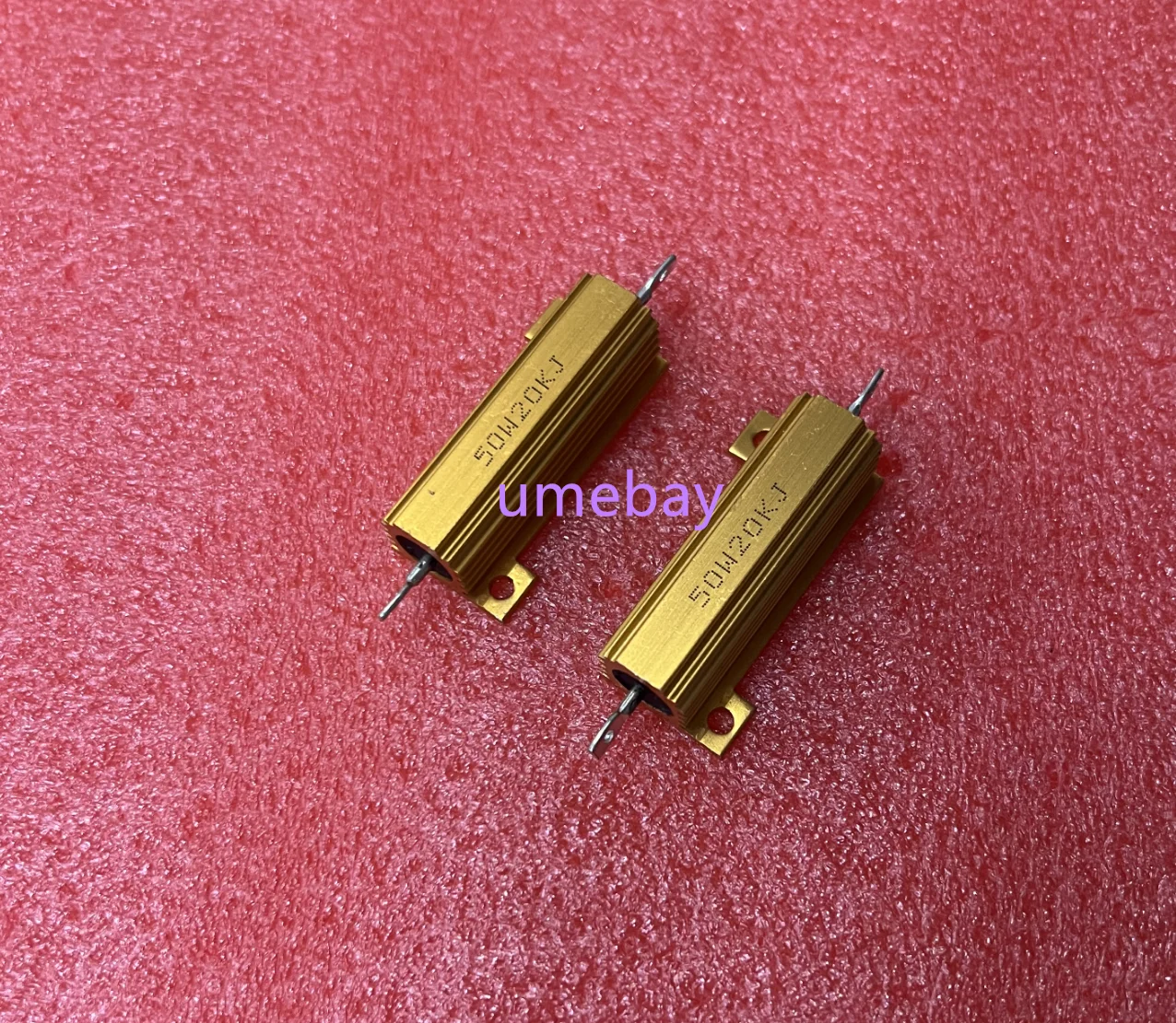 

5pcs/ Gold aluminum housing resistance (RX24-100W) :220R /250R/ 300R /360R /400R /450R/500R/1K/2K /3K/6R/8R/10R/11R/12R/13R/18R