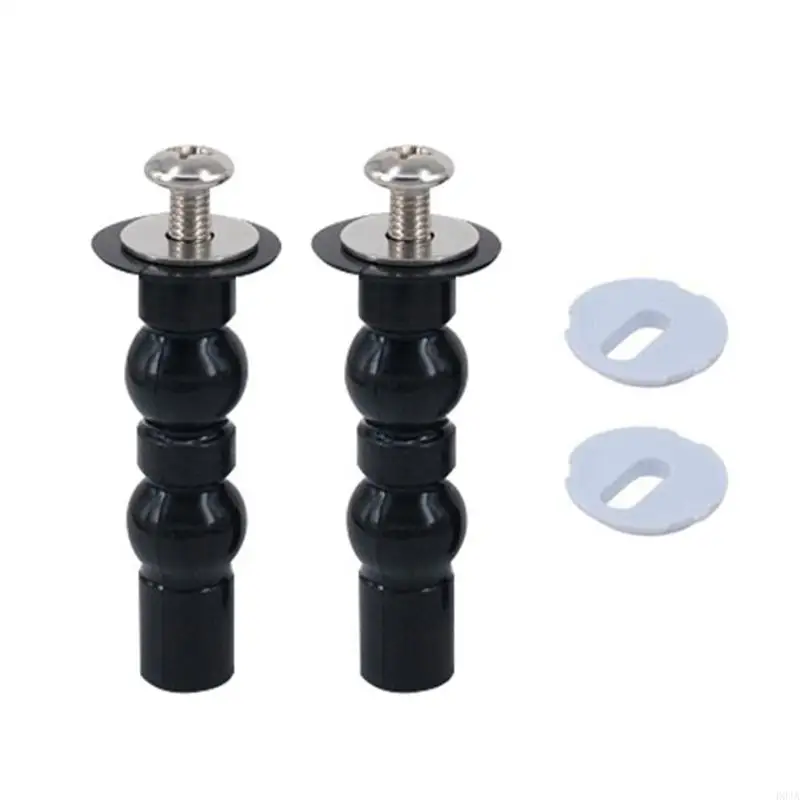 2 Pcs Universal Toilet Lid Screws Toilet HardwareToilet for Seat Fixing Screwbolts with Two Expandable Ball Easy to Inst