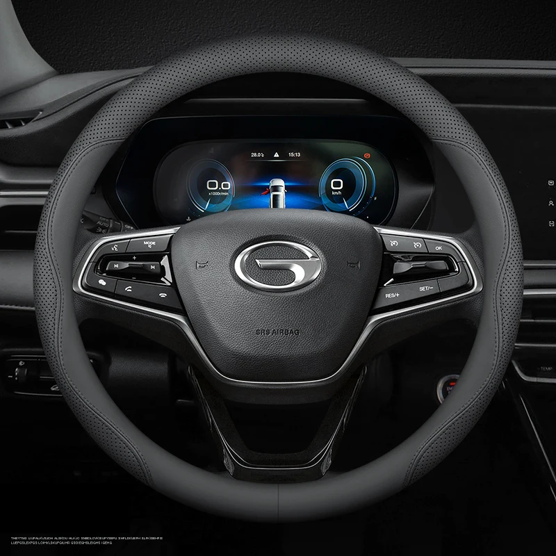 nappa leather car steering wheel cover for trumpchi gs3 gs4 gs5 gs8 plus ga4 ga5 ga6 gm8 m8 gac AION Y PLUS empow emkoo s v led