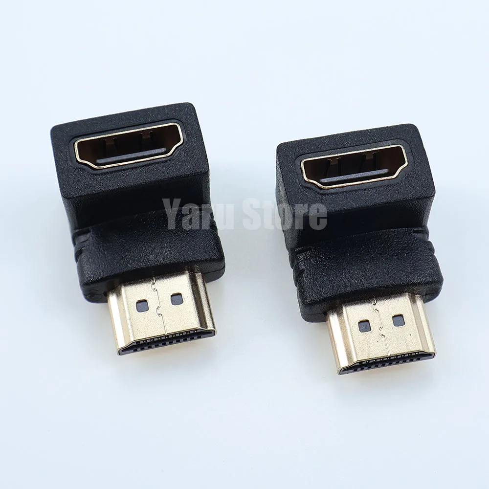 HDMI 90-degree right-angle male to female converter, mini/micro HDMI compatible adapter, 4K HD connector