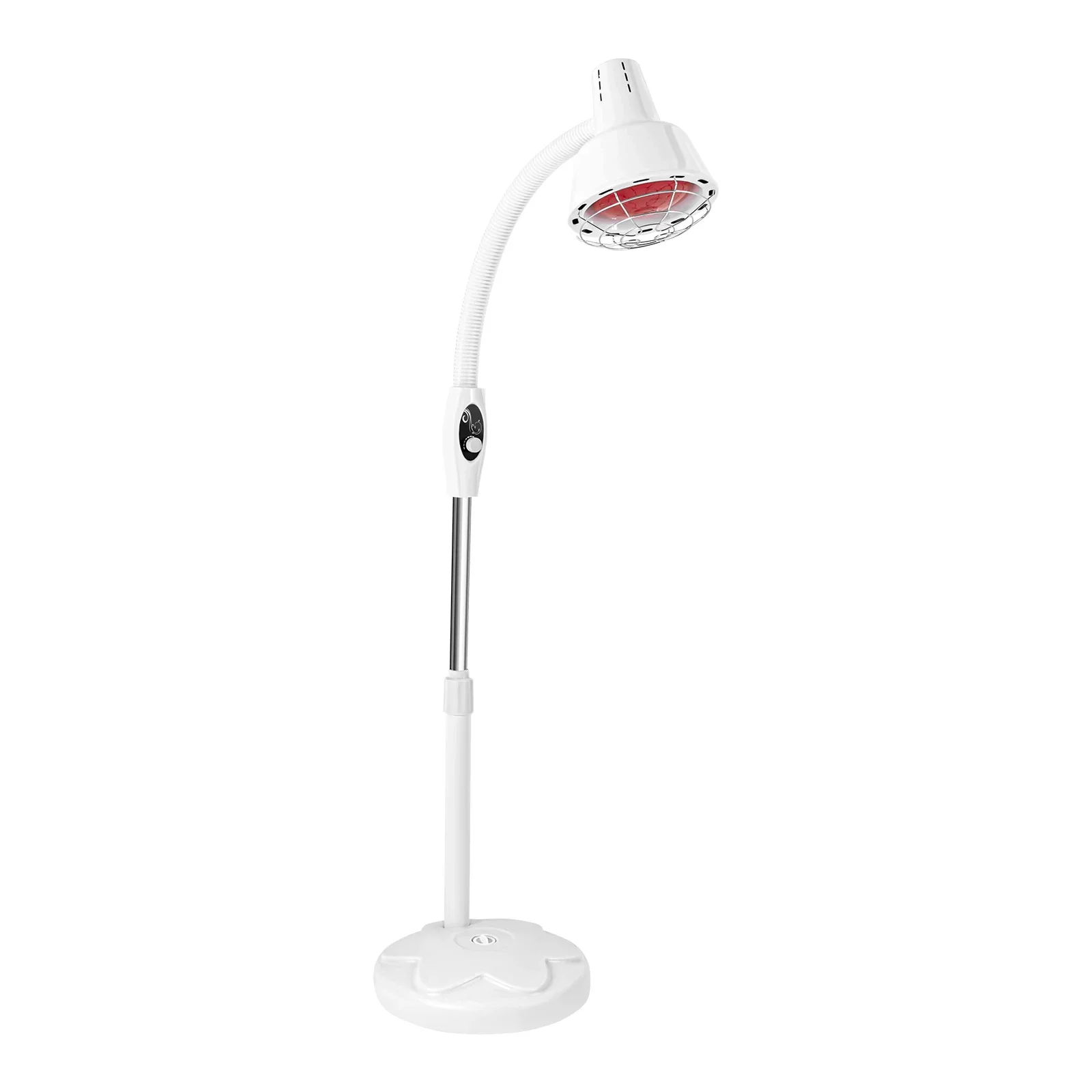 275W Floor Stand Infrared Therapy Heat Lamp Health Pain Relief Physiotherap Tool