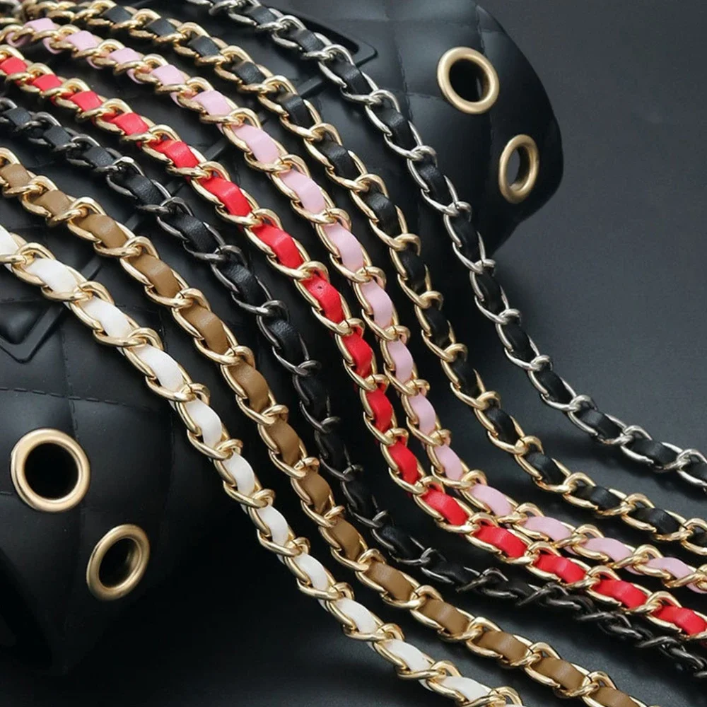 

Purse Chain Strap Crossbody Handbag Chains Replacement Leather Shoulder Bag Chain Straps Diy Women Girl Bag Part Accessory