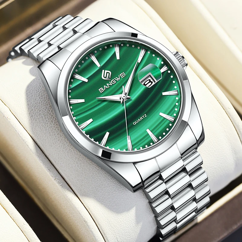 2025 Top Brand LIGE Luxury Mens Watches Stainless Steel Casual Sports Men's Quartz WristWatch Waterproof Chronograph Clock Male