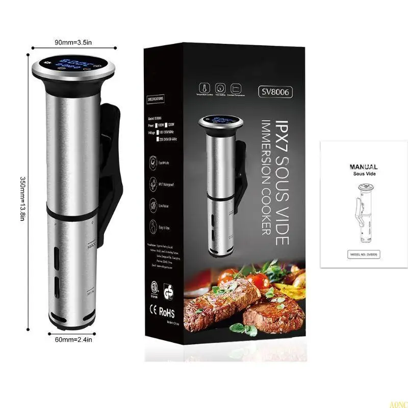 A0NC 2e génération IPX7 imperméable Sous vide Cooker Immersion Circulator 1200 Watts