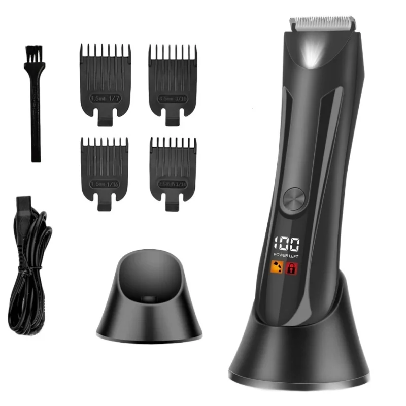 Cosoul Body Hair Trimmer for Men Ball trimmer Pubic Hair Shaver Intimate Area Hair Removal Bikini Trimmer Women Groin Trimmer
