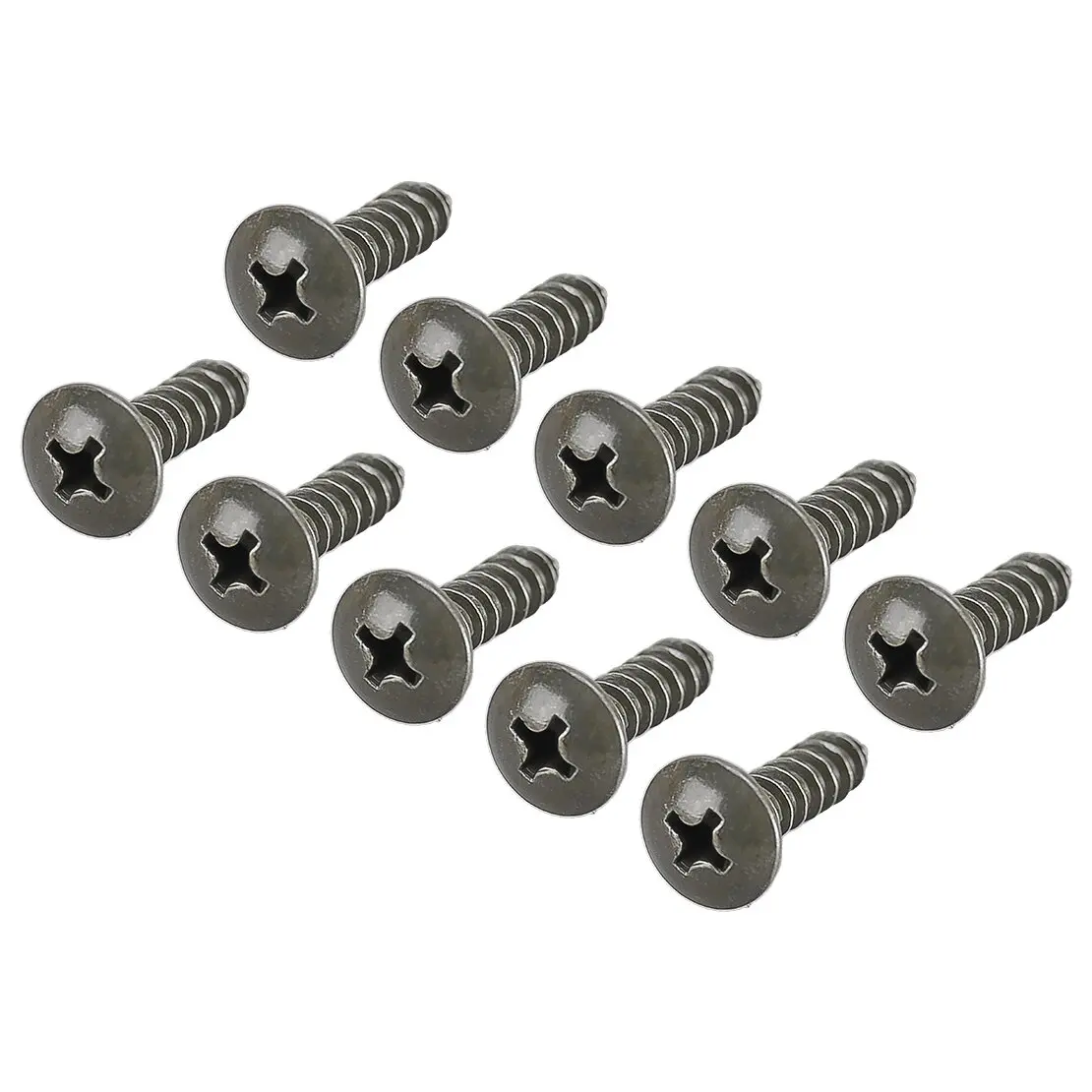 10Pcs/set Car Bumper Mud Flaps Inner Fender Trim Panel Wheel Well Self Tapping Bolt Screw Fastener Retainer Universal