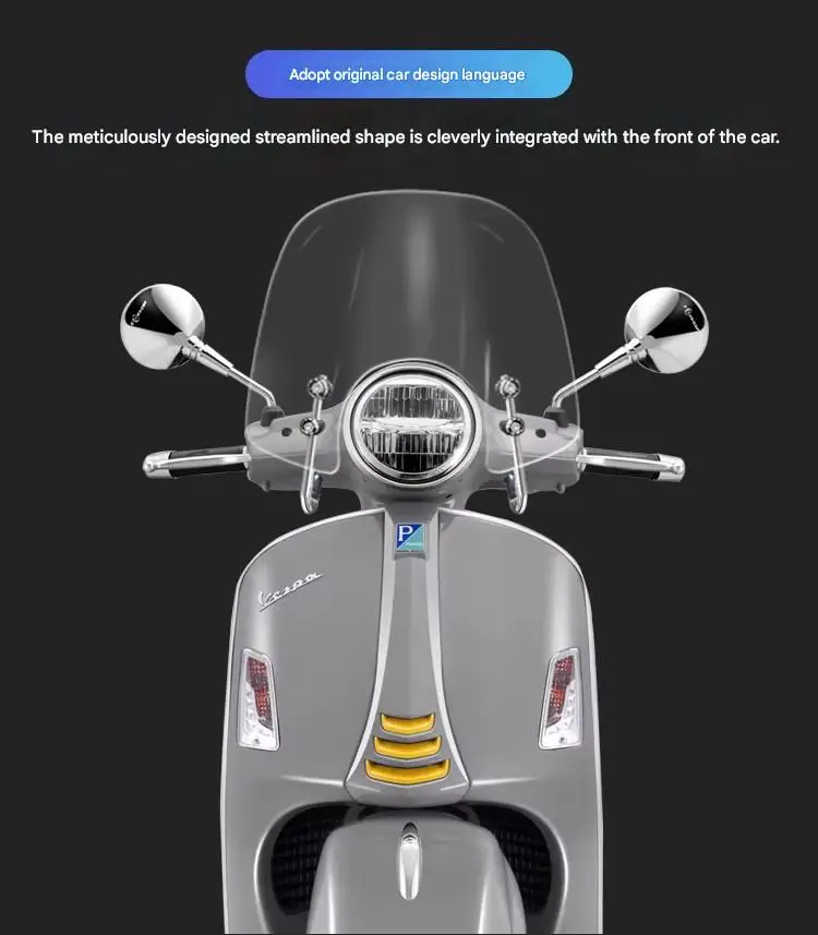 FOR VESPA GTS300 Windshield Modification with Anti-UV Protective Layer Resistant to Aging And Yellowing for Enhanced Durability