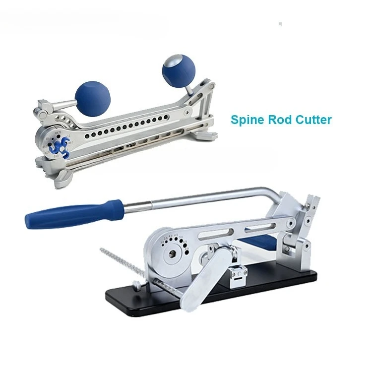 Orthopedic Basic Surgical Instrument Supplier Pedicle Orthopedic Benchtop Spinal Rod Cutter with Removable Silicone Handle