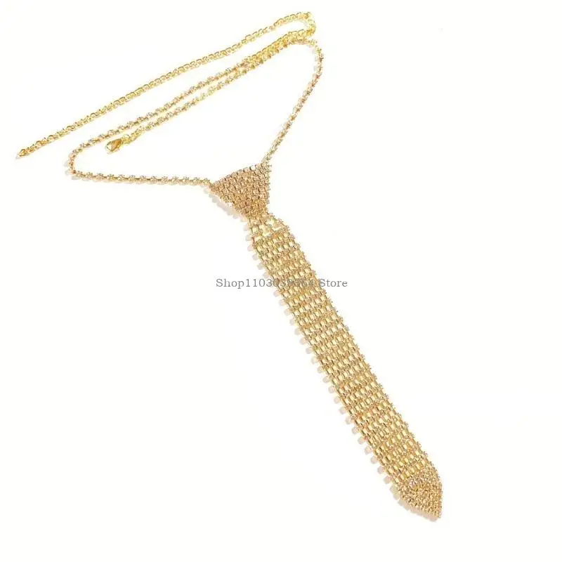 Capas únicas Rhinestones atan collar cristal uniforme traje uniforme corbata uniforme