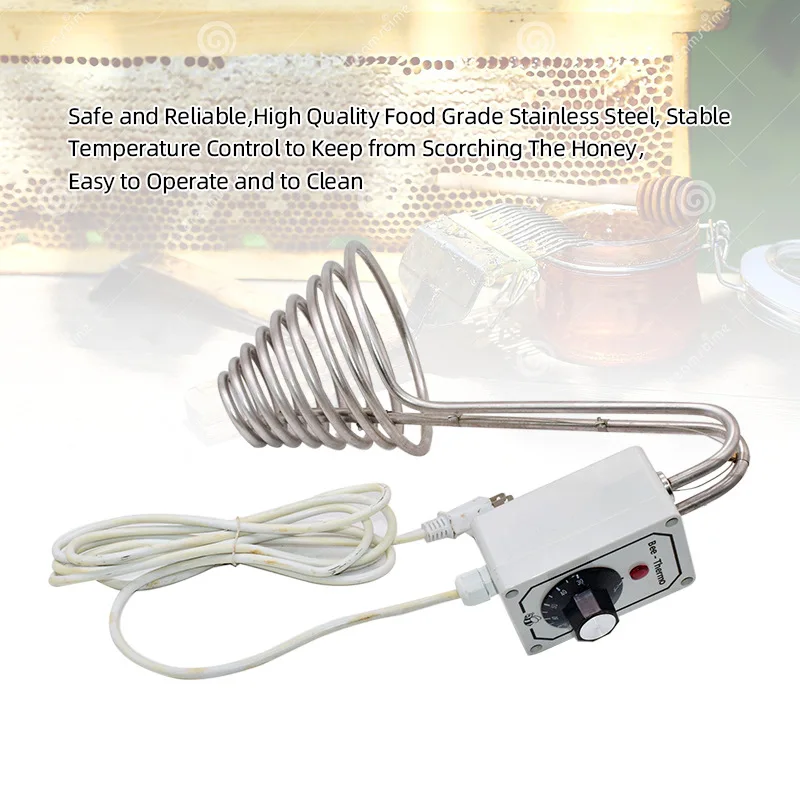 Adjustable Heating Spiral Honey Melter Heating Ring Honey Melting Device Honey Refiner Beekeeping Equiment Tools