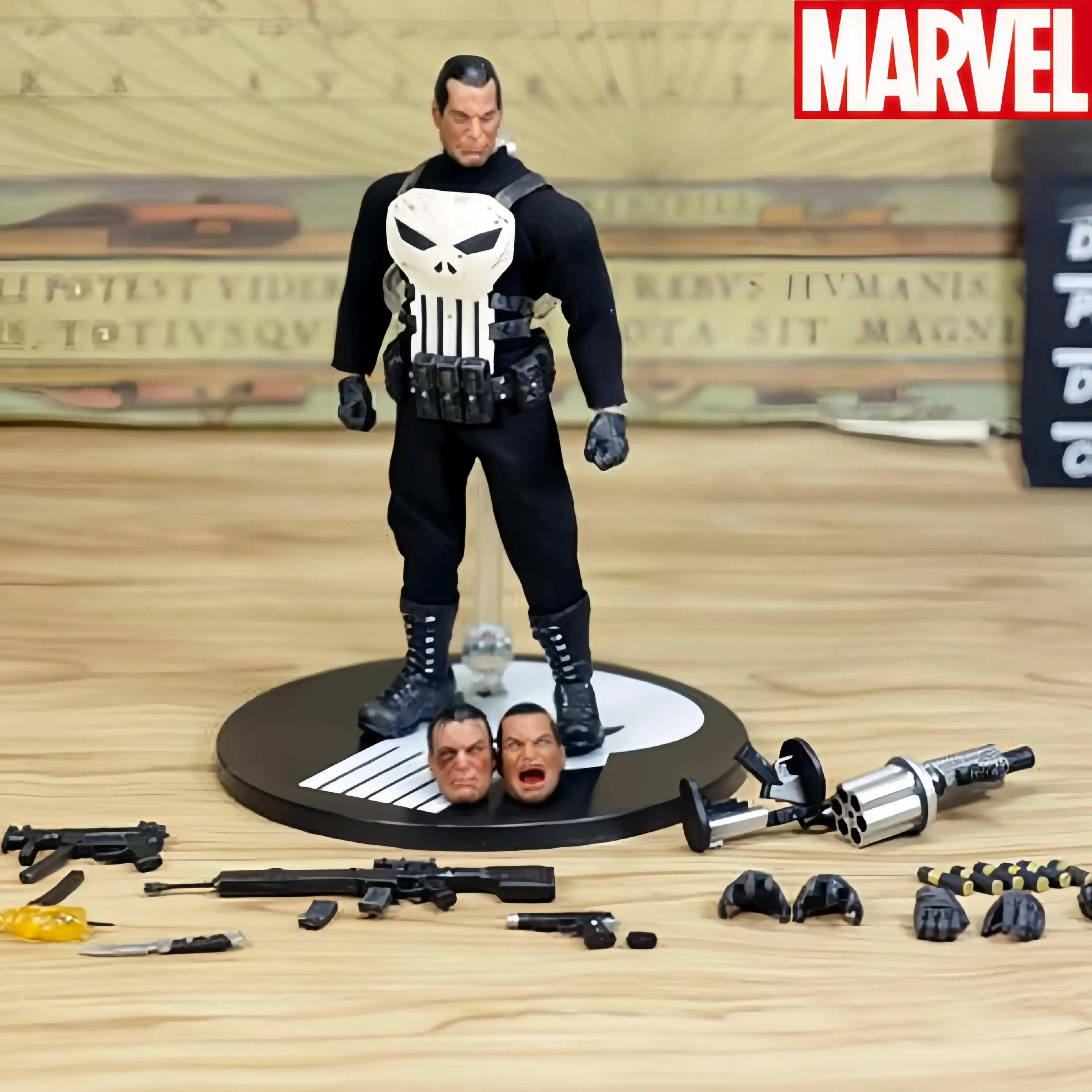 

Marvel Punisher Frank Castle 6" Action Figure Battle Suit Armor SHIELD Agent Soldier KO's one:12 1/12 1:12 Comic Model Toys