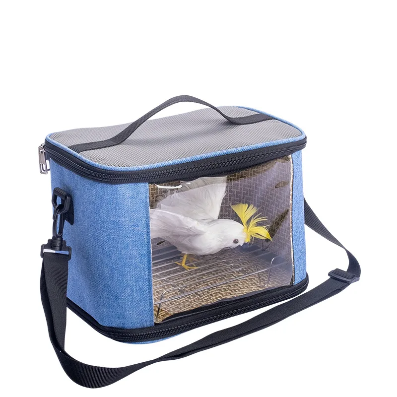 

Parrots carry hamster cages, moles, hedgehogs and guinea pigs carry handbags and cross diagonally when they go out