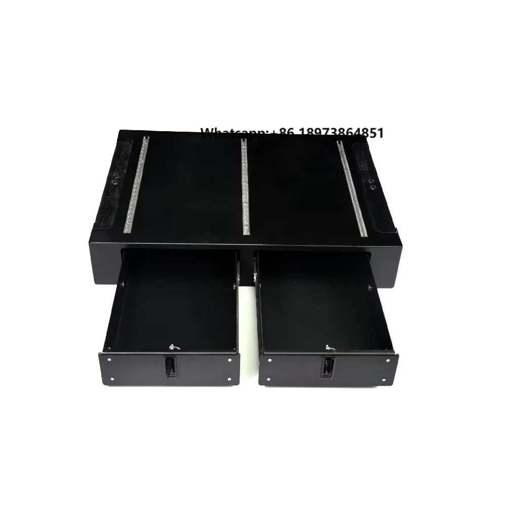 

W465 Stainless Steel Auto Parts Trunk Metal Storage Box Easy Installation Luxury Inner Car Storage System Car Interior Accessory