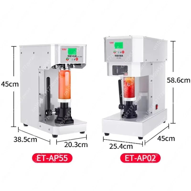 Commercial Semi-Automatic Electric Bottle Sealing Machine for Milk Tea, Beverage, Soda Beer Plastic Bottle & Can Capping