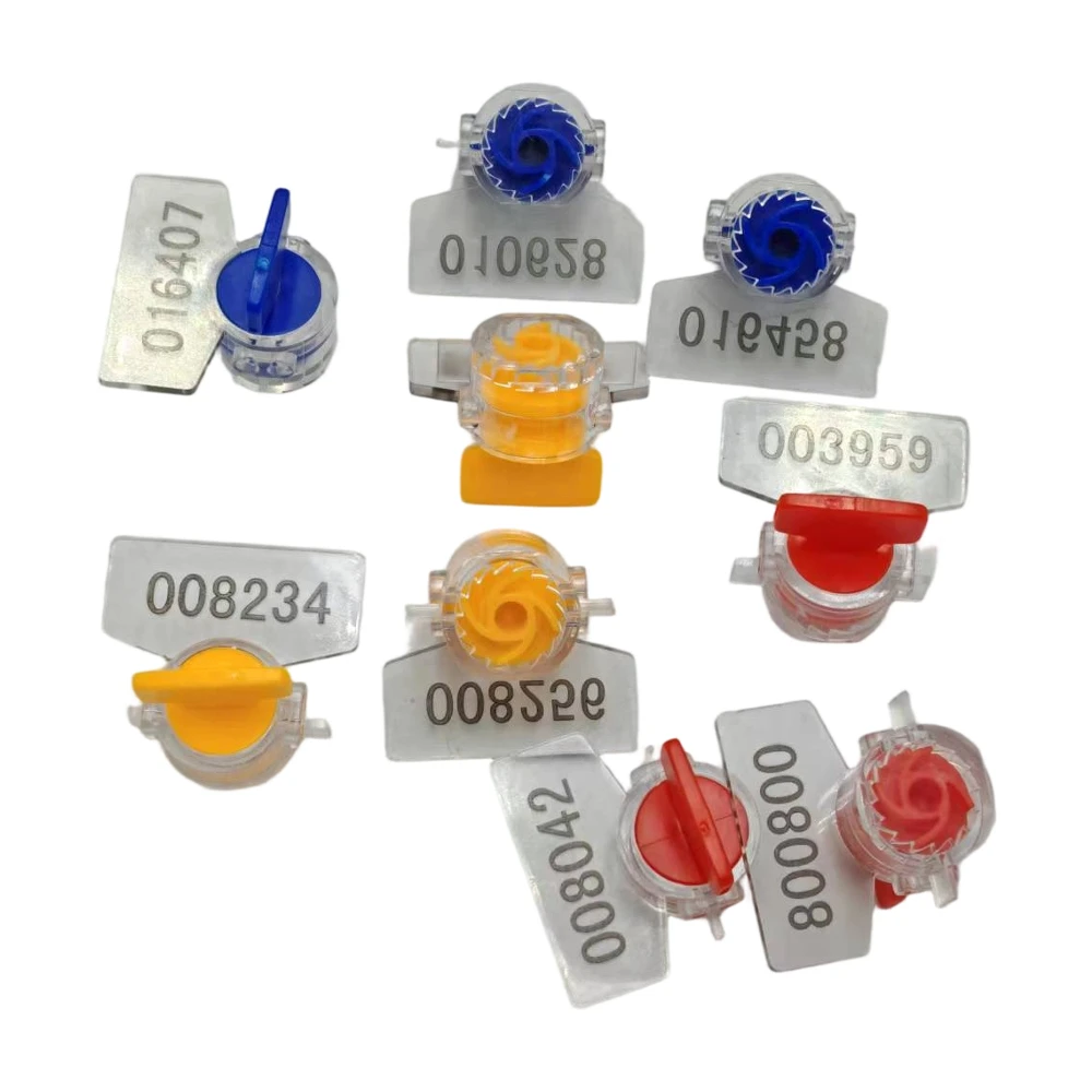 20pcs Easy to Use Water&Electric Meter Seal Lead Seal Anti-theft Without Wire Button Shape Red  Yellow Blue Green