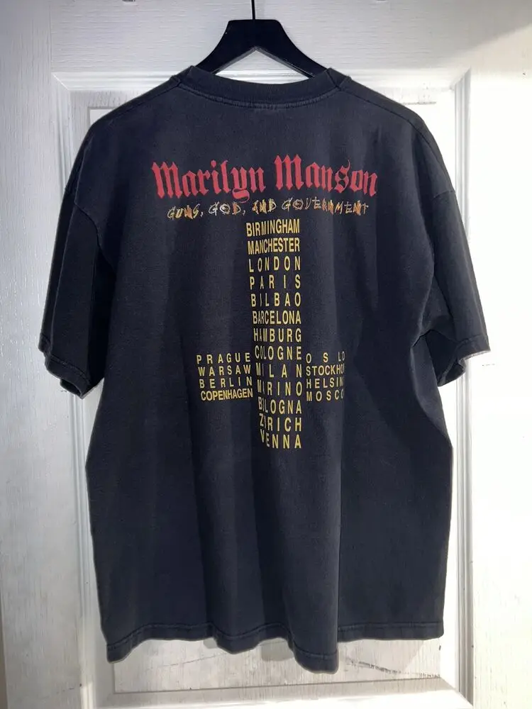 MARILYN MANSON 2000 Holy Wood Tour Original Vintage Shirt Size XL