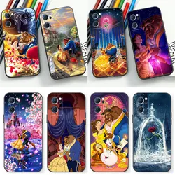 Disney Beauty And The Beast Phone Case For OPPO Reno 10 8 8T 7 7Z 6 5 5F 4 Find X5 X3 X2 Pro Plus Lite Black Soft Silicone Cover