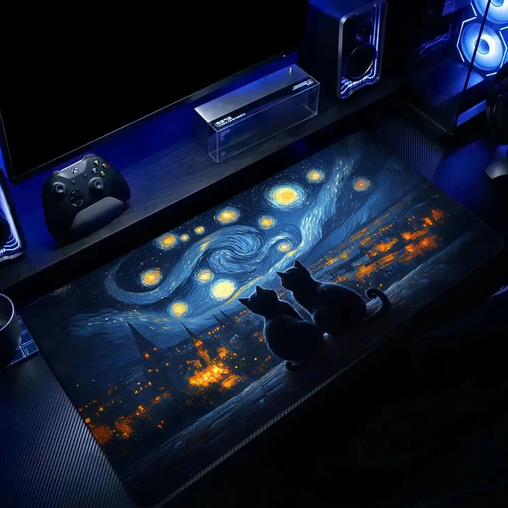 

Digital Art Fantasy Animal Design large Mouse Pad Desk Mat Non-Slip Stitched Edge office mat Gaming pad Computer mouse pads