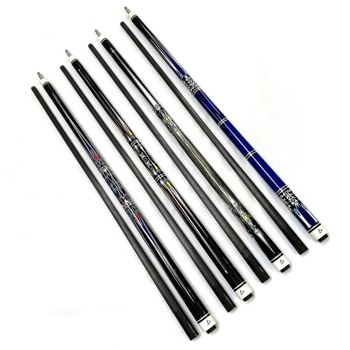 High Quality  Handmade 1/2-pc  58inch  12.5mm Tip  Carbon Shaft  Maple Wood Butt  Billiard Pool Cue Stick  On  Sale