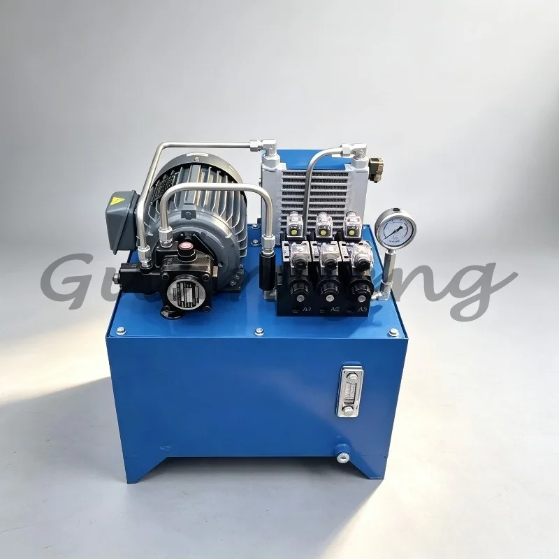 0.75KW Mini Hydraulic Power Pack, Complete Hydraulic Station System for CNC Lathe Machinery