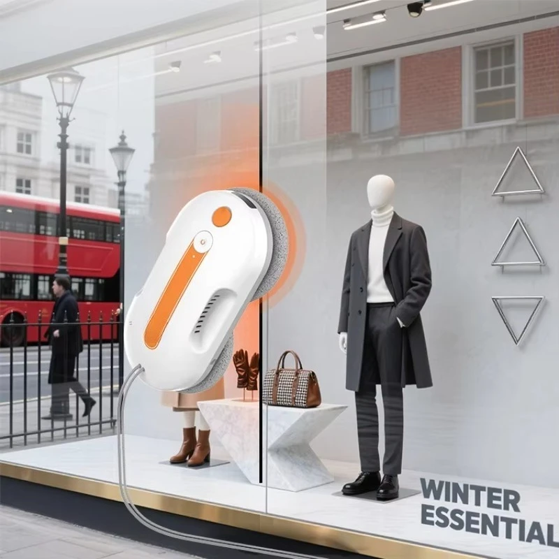 

Large Floor to Ceiling Window Glass in Shopping Malls Wet and Dry Dual-use Vacuum Cleaner Window Cleaning Robot