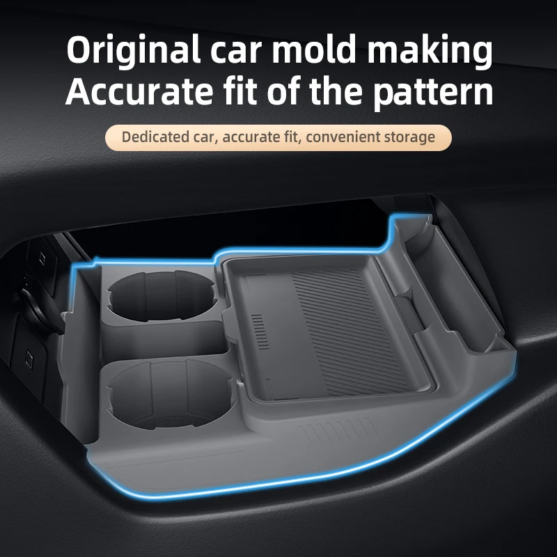 Car Center Console Lower Storage Box For Geely Xingyue L Monjaro 2025 Silicone Case Anti-slip Organizer Scratch Wear resistant