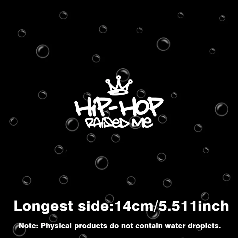 2D Flat 2pcs Hip-Hop Raised Me Crown Vinyl Sticker, Waterproof Self-Adhesive Decal for Car Laptop Decor, Holiday Gift