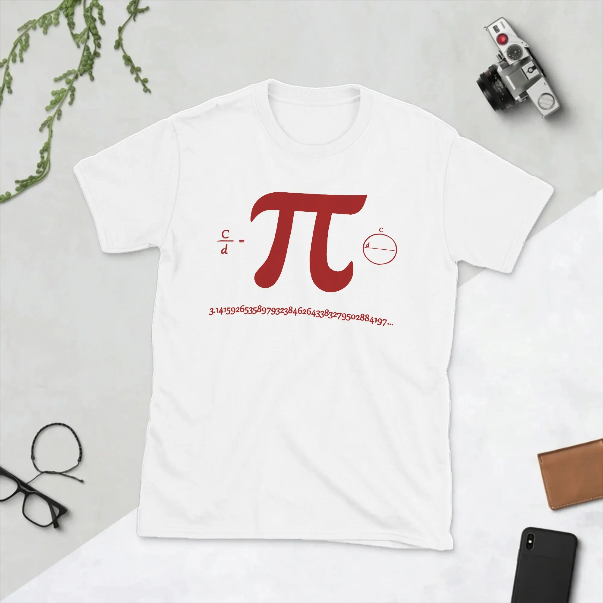 Pi T Shirt Men's  Pure Cotton Vintage T-Shirt O Neck Math Pie Mathematics School Student Geek Tee Shirt Short Sleeve Clothes
