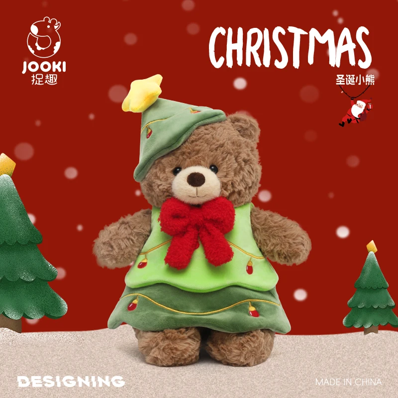 

Cute Christmas Bear Plush Toy Soft Big Bear Doll for Girl Christmas Birthday Gift Funny Plush Toy for Home Decor Trendy Fashion