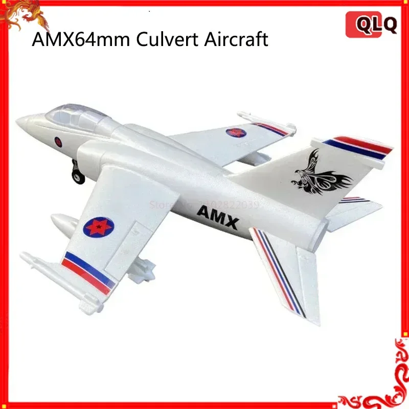 

Amx Large-sized 12 Leaf 64mm Culvert Motor Epo Jet Aircraft Model Fixed Wing Electric Remote Control Combat Aircraft Boy's Gift