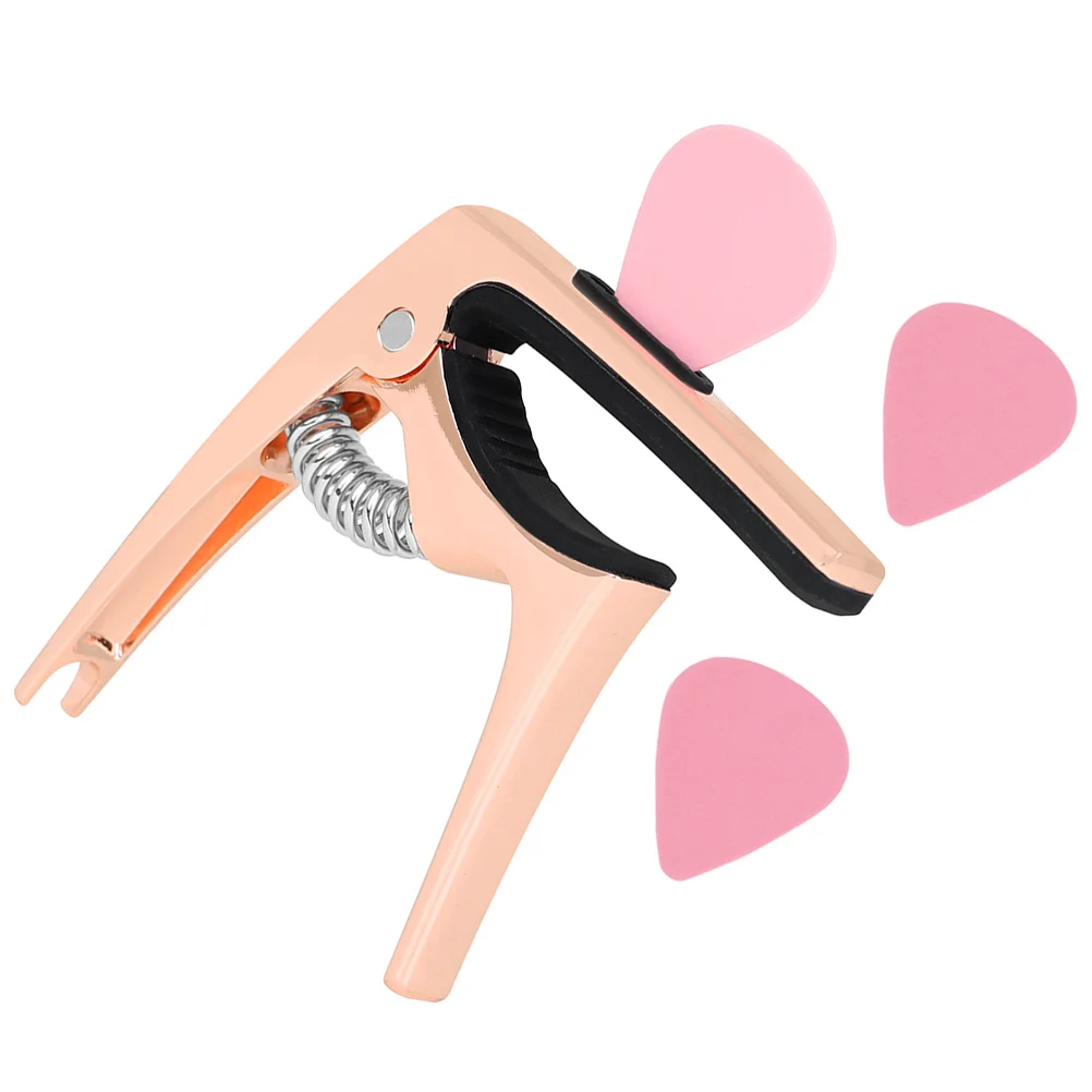 

Capo Metal Universal Picks Rose Gold Soft Acoustic Electric Guitar Accessories Guitar Accessories For Men Tuner Clip