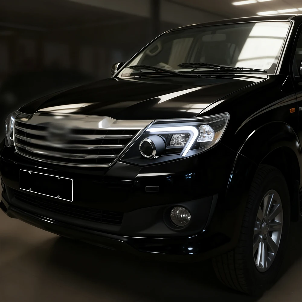 For Toyota Fortuner 2011-2015 Auto Headlight Assembly Upgrade High Quality Car LED Projector Lens Plug and Play Tool Accessories
