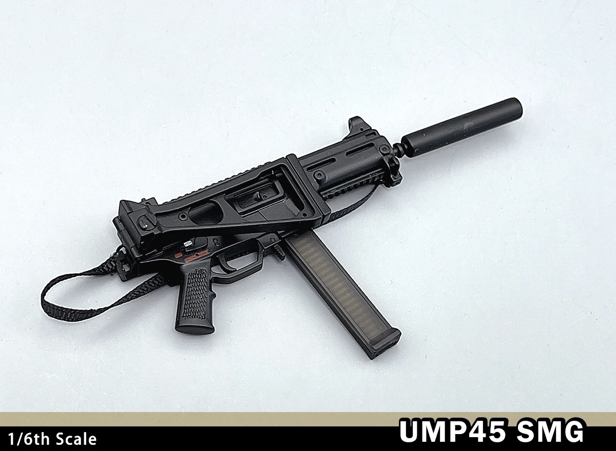 NEW 1/6 scale UMP45 SMG Submachine Gun Weapon Model 77027 for 12inch Action Figure Military Soldier Army Collection Toys