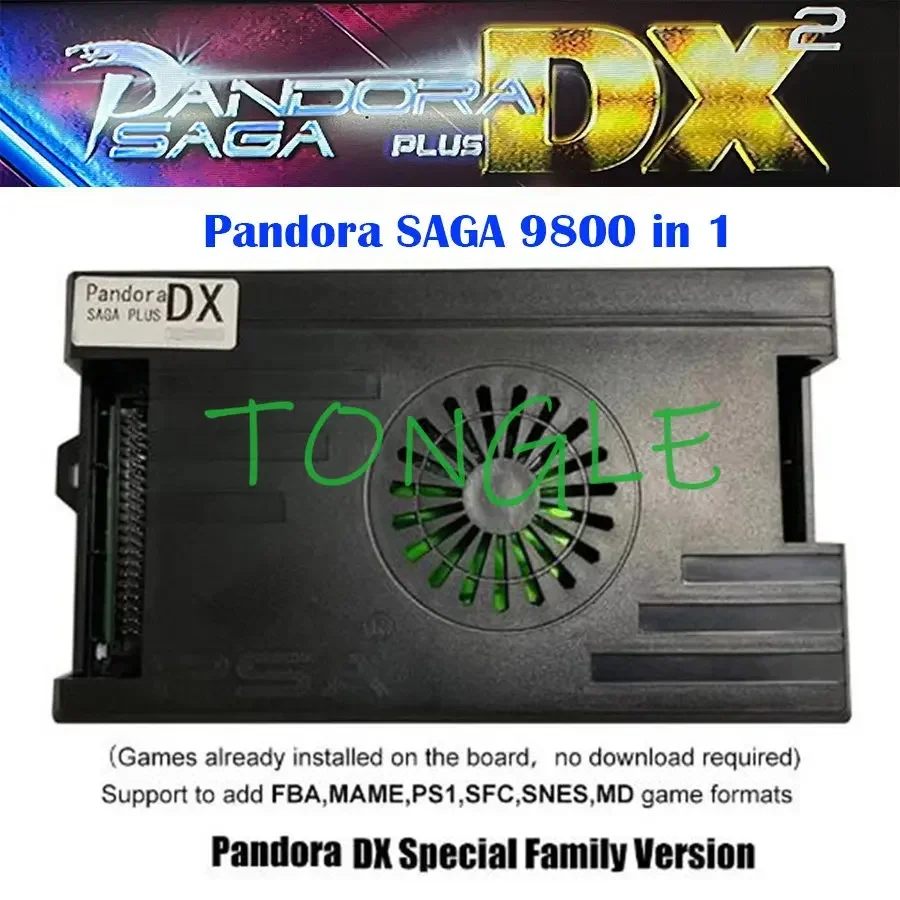 Pandora SAGA-Mini Cabinet Machine, Arcade Console, Joystick Button, Coin Acceptor, WiFi, 9800 Games, 17Inch, 2 Players