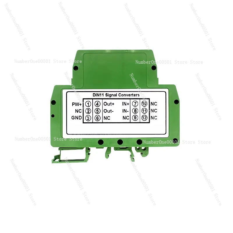One In One Out DC Current Voltage Isolator/Transmitter 4-20mA Signal Conditioner DIN11