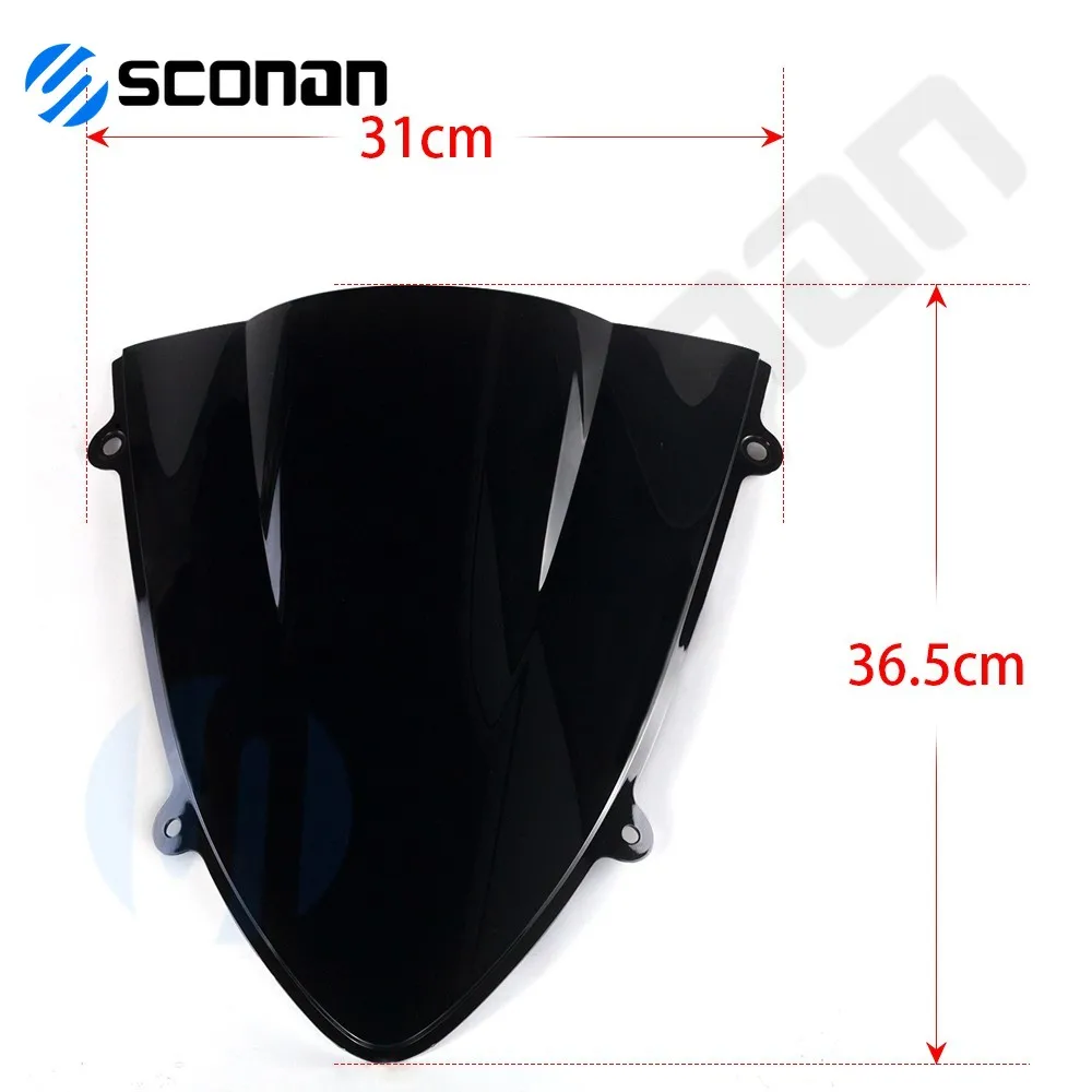 Motorcycle Wind shield screen Windshield WindScreen For Ninja 250 EX250R ZX250R 2008 2009 2010 2011 2012 EX ZX 250R black Clear