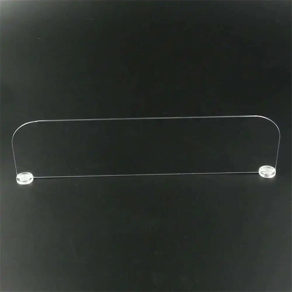 2Pcs Supermarket Ritel Plastik Rak Pemisah Magnetik Acrylic Stand Rak Divider