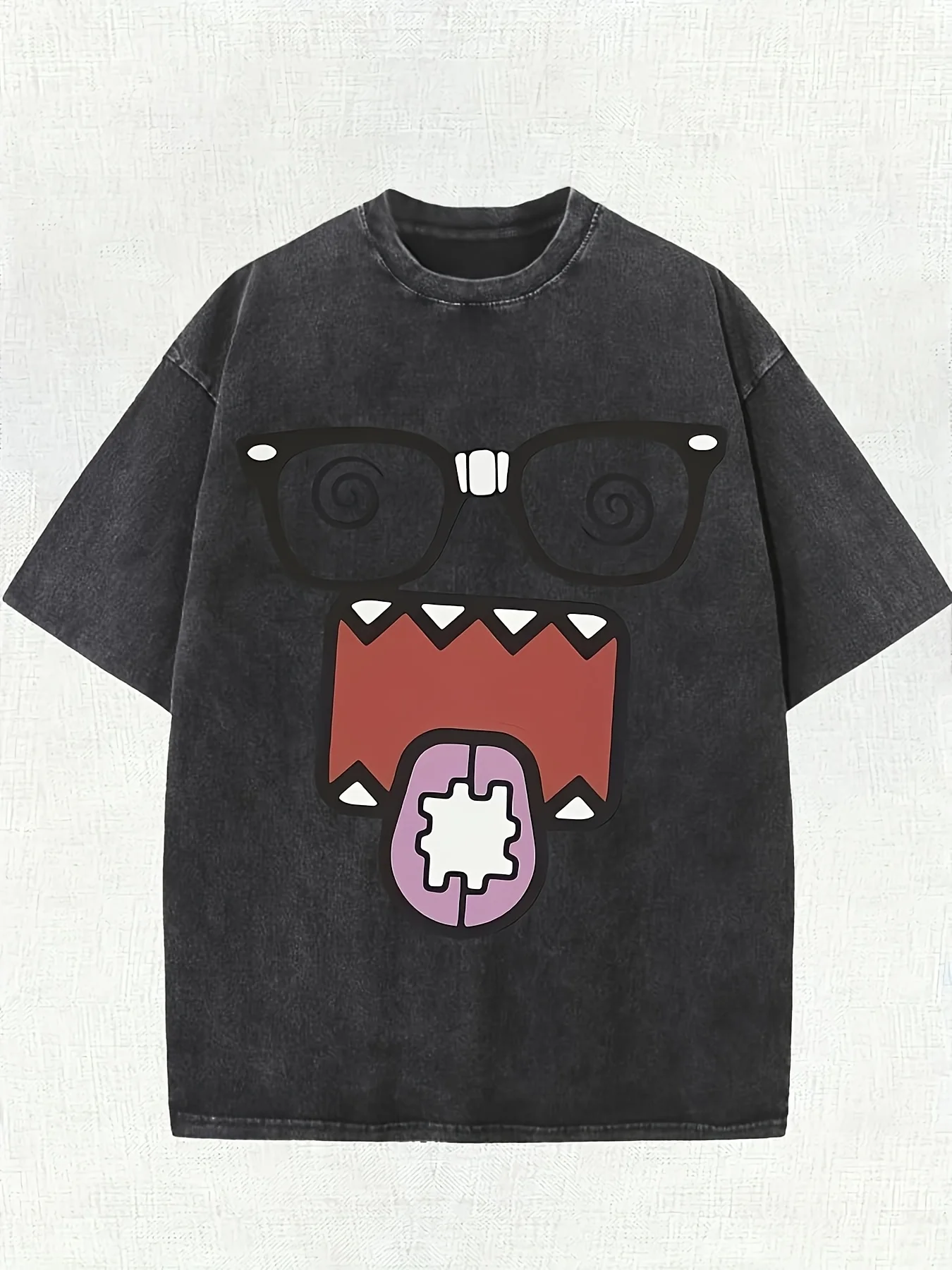 Men's & Women's Playful Cartoon Graphic Unisex 100% Cotton T-Shirt, Soft, All Season Casual Streetwear Essential, All-Match All Season Style, Affordable Daily Wear & Perfect Gift for Fans And Friends - 220g