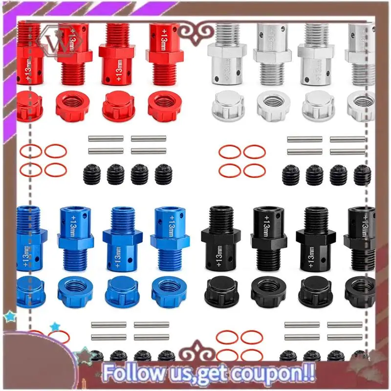 Комплект разъемов ABBG-RC для обновления автомобиля 13 мм для Arrma1/8Kraton Typhon1/7 Bigrock, аксессуары для обновления радиоуправляемого автомобиля, синий