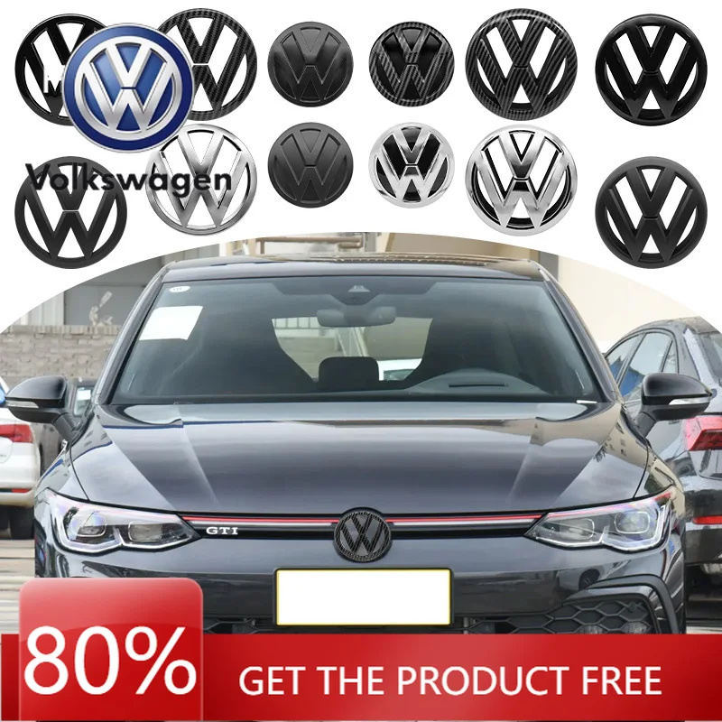 Колпаки ступицы 135 мм 138 мм, значок логотипа передней решетки + крышка багажника 113 мм для Volkswagen VW Golf 7 MK7 Golf7.5 MK7.5, эмблема логотипа, замена переменного тока