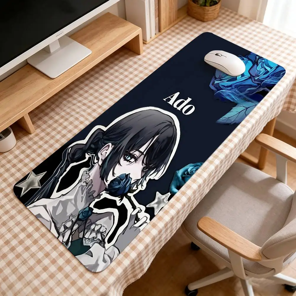 Ado Kyogen X Uta Kawaii Mouse Pad Large Rubber Keyboard Mouse Carpet Anti-slip Gamer Mouse Pad Laptop HD PC Mousepad